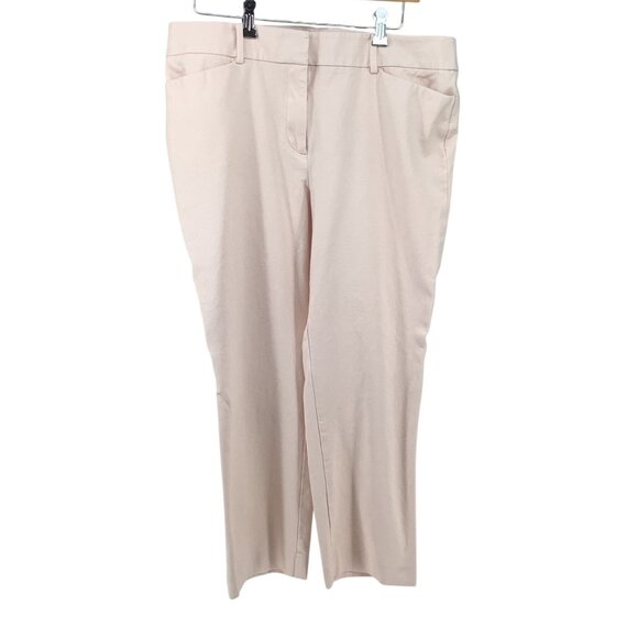 Ann Taylor Factory Pants - Ann Taylor Factory The Crop Mid Rise Ankle Pants Pink Size 14